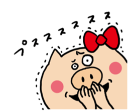 Pig Cute Girl sticker #6574269