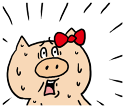 Pig Cute Girl sticker #6574271
