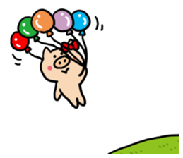 Pig Cute Girl sticker #6574276