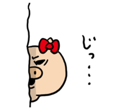 Pig Cute Girl sticker #6574288