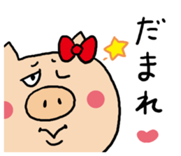 Pig Cute Girl sticker #6574301