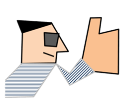 Sharp hair men's Daily sticker #6575233