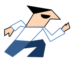 Sharp hair men's Daily sticker #6575237