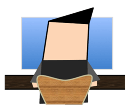 Sharp hair men's Daily sticker #6575258