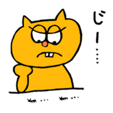 Protruding teeth cat sticker #6575281