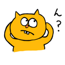 Protruding teeth cat sticker #6575290