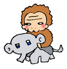 Monkeys and elephants sticker #6575981