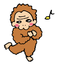 Monkeys and elephants sticker #6575982