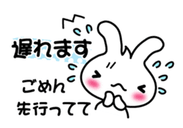 Pretty Rabbit "Usagi chan" message sticker #6576031