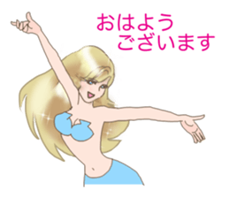 Beautiful and elegant mermaid 4 Japanese sticker #6576105