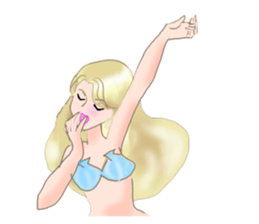 Beautiful and elegant mermaid 4 Japanese sticker #6576111