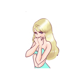 Beautiful and elegant mermaid 4 Japanese sticker #6576113