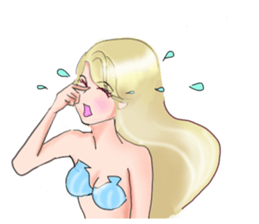 Beautiful and elegant mermaid 4 Japanese sticker #6576115