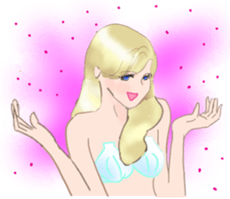 Beautiful and elegant mermaid 4 Japanese sticker #6576120