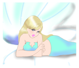 Beautiful and elegant mermaid 4 Japanese sticker #6576122