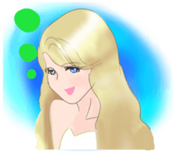 Beautiful and elegant mermaid 4 Japanese sticker #6576130