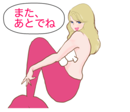 Beautiful and elegant mermaid 4 Japanese sticker #6576136