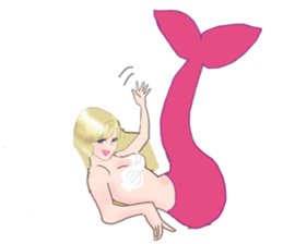 Beautiful and elegant mermaid 4 Japanese sticker #6576140