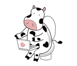 Dorky Cow sticker #6576770