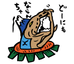 Mr.Masu sushi and Mr.Firefly squid. sticker #6576904