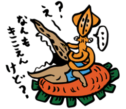 Mr.Masu sushi and Mr.Firefly squid. sticker #6576906