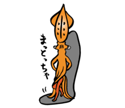 Mr.Masu sushi and Mr.Firefly squid. sticker #6576914
