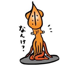 Mr.Masu sushi and Mr.Firefly squid. sticker #6576929