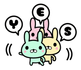 Ten rabbits  Part 1 sticker #6577351