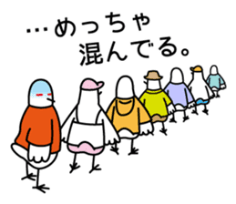 Kamakura Beach Pigeon Sticker sticker #6578315