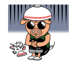 Pig bone! Pig men! sticker #6578432