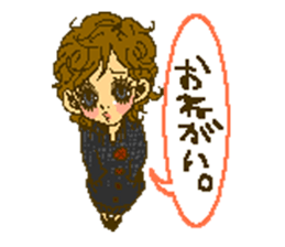 Cute girls message stickers sticker #6578548