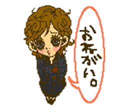 Cute girls message stickers sticker #6578548