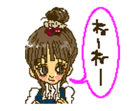 Cute girls message stickers sticker #6578549