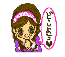 Cute girls message stickers sticker #6578558