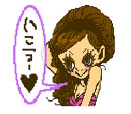 Cute girls message stickers sticker #6578560