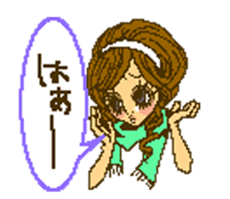 Cute girls message stickers sticker #6578569