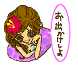 Cute girls message stickers sticker #6578574