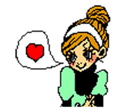 Cute girls message stickers sticker #6578583