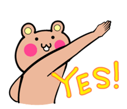 Cat to deny the positive to bear sticker #6578673