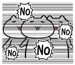 Cat to deny the positive to bear sticker #6578703