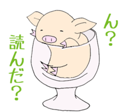 Hand riding pig sticker #6579734