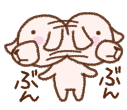 Dog Nanu and small cat sticker #6579945