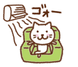 Dog Nanu and small cat sticker #6579955