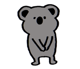Enthusiastic  koala sticker #6579984