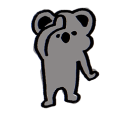 Enthusiastic  koala sticker #6579989