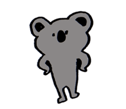 Enthusiastic  koala sticker #6579990