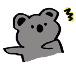 Enthusiastic  koala sticker #6579993