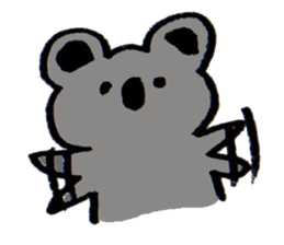 Enthusiastic  koala sticker #6579994