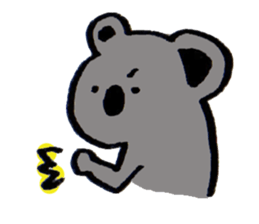 Enthusiastic  koala sticker #6579995