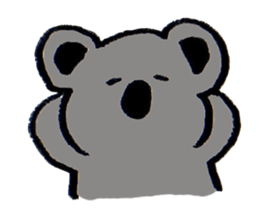 Enthusiastic  koala sticker #6580005